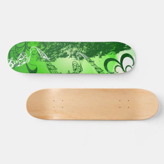 groene melodie skateboard (Horizontaal)