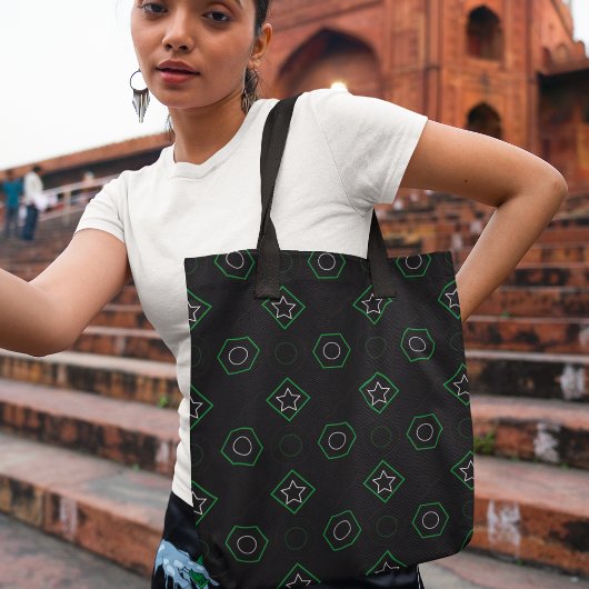 Groene Memphis Tote Bag