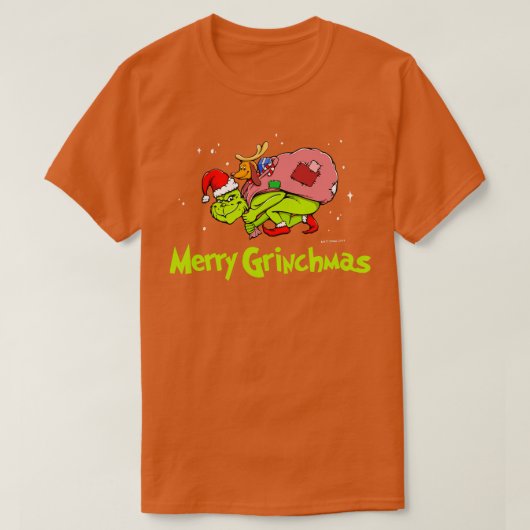Groene Merry Grinchmas T-shirt (Design voorkant)