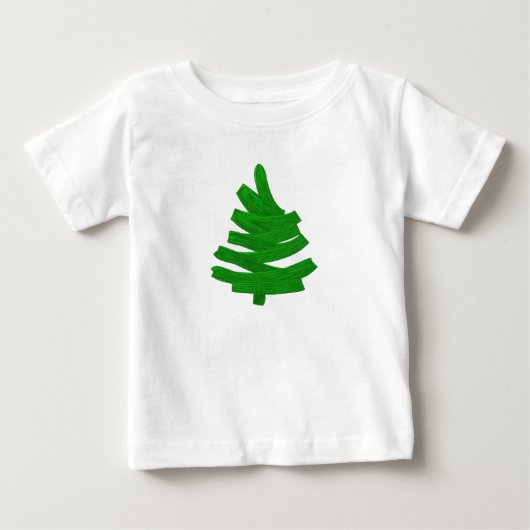 groene met de hand getekende boom. (Voorkant)