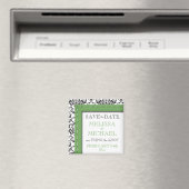 Groene met titel Damask sparen de Magnet van de Da (Insitu (Vaatwasser))