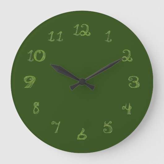 groene  met weefselvormnummers grote klok (Voorkant)