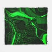 Groene metalen bogen of golvingen, diep donker fleece deken (Voorkant (Horizontaal))