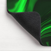 Groene metalen bogen of golvingen, diep donker muismat (Hoek)