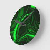 Groene metalen bogen of golvingen, diep donker ronde klok (Hoek)