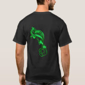 Groene Metallic Keltische Hond T-shirt (Achterkant)