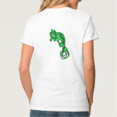 Groene Metallic Keltische Hond T-shirt (Achterkant)