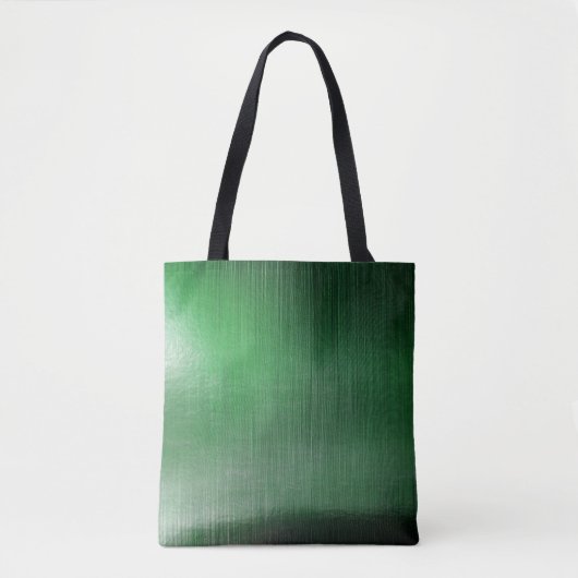 Groene Metalline Sheen Tote Bag (Voorkant)