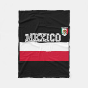Groene Mexicaanse Voetbalshirt Vlag Voetbal Uitrus Fleece Deken