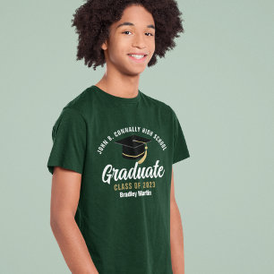 Groene middelbare school Afstuderen aangepast Afst T-shirt