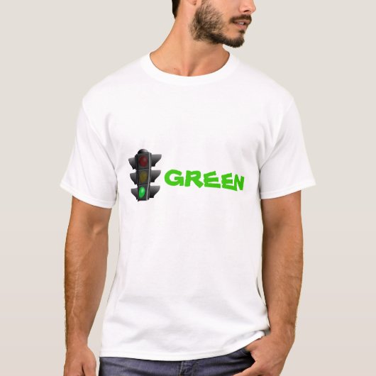 Groene milieu-T-shirt T-shirt (Voorkant)