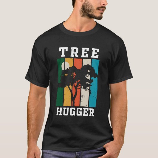Groene milieuactivist Tree Hugger T-shirt (Voorkant)