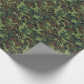 Groene militaire Camo Classic Camouflage Cadeaupapier (Hoek)