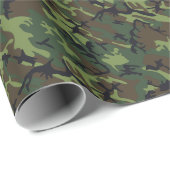 Groene militaire Camo Classic Camouflage Cadeaupapier (Rol Hoek)