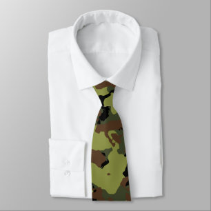 Groene militaire Camo Stropdas