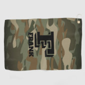 Groene militaire camouflage camouflage golfhanddoek (Horizontaal)