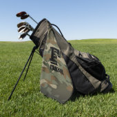 Groene militaire camouflage camouflage golfhanddoek (Groen)