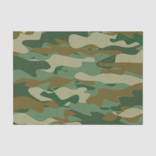 Groene militaire camouflage Holiday gift Tissuepapier