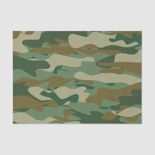 Groene militaire camouflage Holiday gift Tissuepapier (Voorkant)