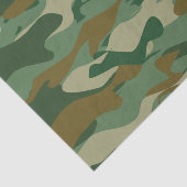 Groene militaire camouflage Holiday gift Tissuepapier (Detail)