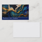 Groene minerale ader turquoise visitekaartje (Voorkant / Achterkant)