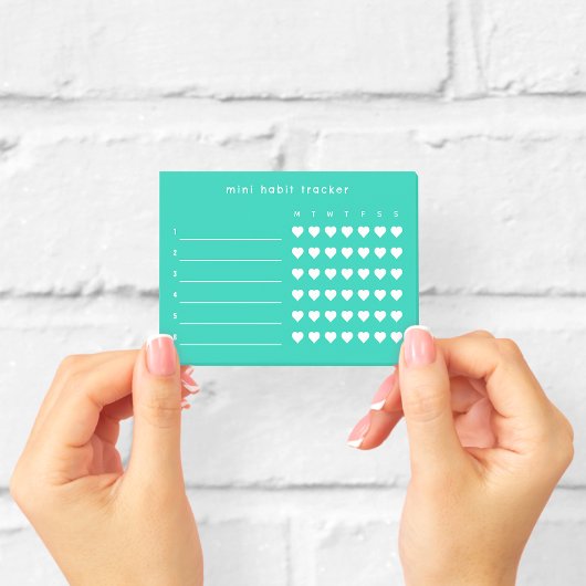 Groene Mini Habit Tracker Sticky Notes