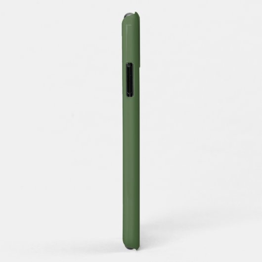 Groene Minimaal Moderne Initiële Monogram Case-Mate iPhone Case (Achterkant/rechts)