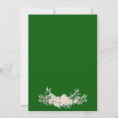 Groene Minimale Bloemen Goud Islamitisch Moslim Br Kaart (Achterkant)
