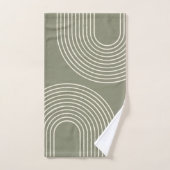 Groene minimalistisch leger bad handdoek (Handdoek)