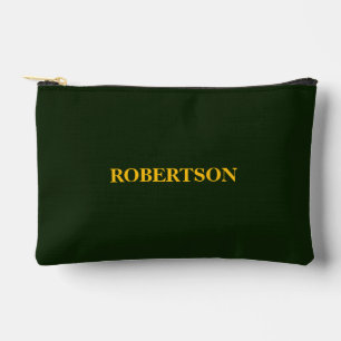 Groene minimalistische aangepaste naam  etui
