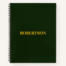 Groene minimalistische aangepaste naam