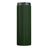 Groene minimalistische aangepaste naam thermosbeker (Achterkant)