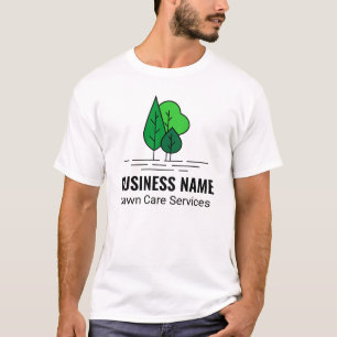 Groene Minimalistische Boom Landschapsarchitectuur T-shirt