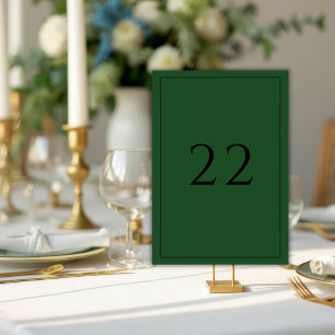Groene Minimalistische Elegante Trouw Kaart