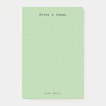 Groene minimalistische en gepersonaliseerde retro