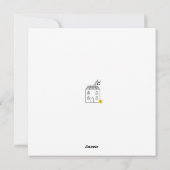 GROENE MINIMALISTISCHE Gefeliciteerd met uw nieuwe Feestdagenkaart (Achterkant)