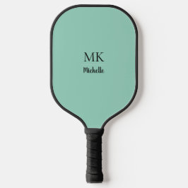 Groene Minimalistische Pickleball Paddle met Naam