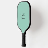 Groene Minimalistische Pickleball Paddle met Naam (Links)