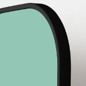 Groene Minimalistische Pickleball Paddle met Naam (Links Detail)