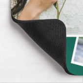 Groene minimalistische twee foto Afstuderen Afstud Muismat (Hoek)