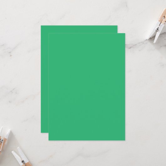 Groene Minimalistische Uitnodigingen | Elegant Mod (Voorkant / Achterkant in situ)