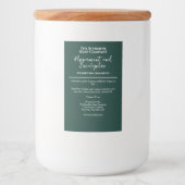 Groene minimalistische waterdichte cosmetica fles  voedselcontainer etiket (Voorkant)