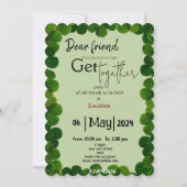 Groene minnaar Samenkomen Kaart (Voorkant)