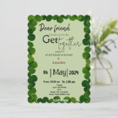 Groene minnaar Samenkomen Kaart (Staand voorkant)