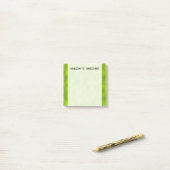 Groene mist/Haze/Maagachtig Patroon + Aangepaste n Post-it® Notes (Op bureau)