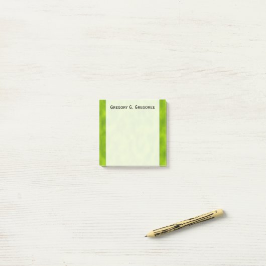 Groene mist/Haze/Maagachtig Patroon + Aangepaste n Post-it® Notes (Op bureau)