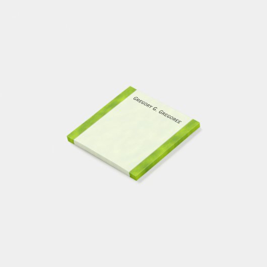 Groene mist/Haze/Maagachtig Patroon + Aangepaste n Post-it® Notes (Schuin)