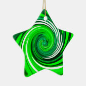 Groene mix kunst keramisch ornament (Rechts)