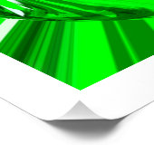 Groene mixkunst perfect poster (Hoek)