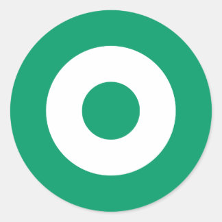 Groene Mod Ronde Sticker